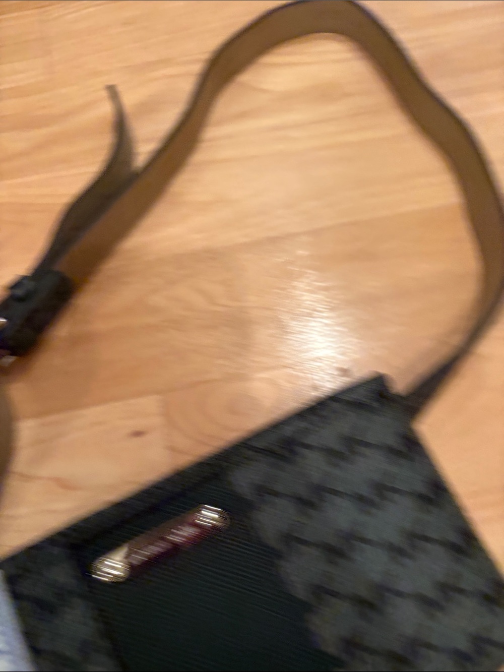 Michael Kors Black and Gray MK Signature Bag - Picture 5 of 7